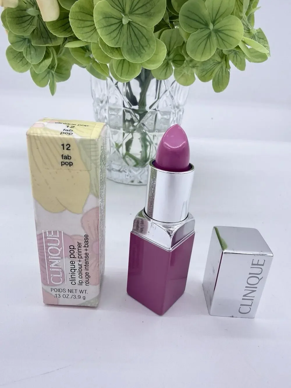 Clinique Pop Matte Lip Colour + Primer 12 FAB POP 0.13 Oz. / 3.9 g